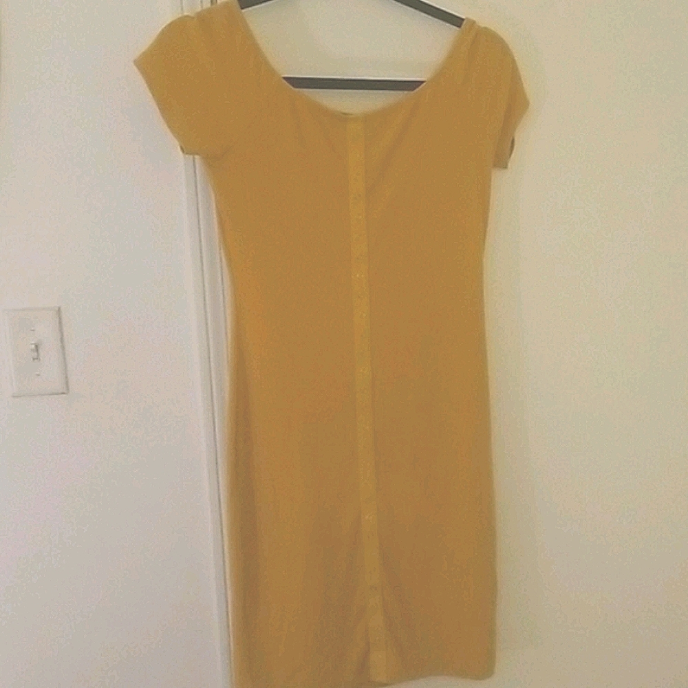 Gold bodycon dress